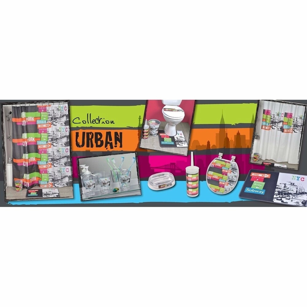 Evideco Urban NYC Toilet Bowl Brush and Holder