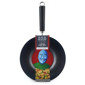Excellence Carbon Steel Wok, 27cm curtain fabric, upholstery textile
