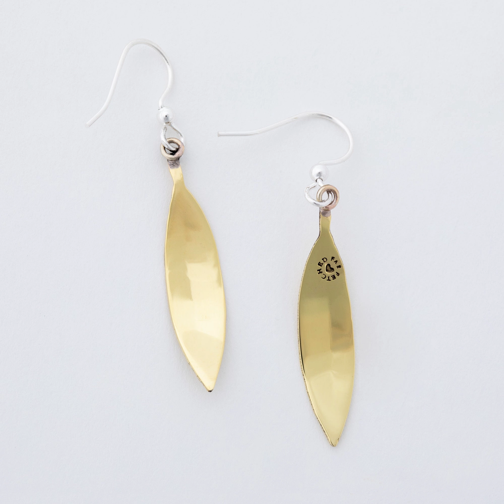 Falling Leaves Mixed Metal Earrings