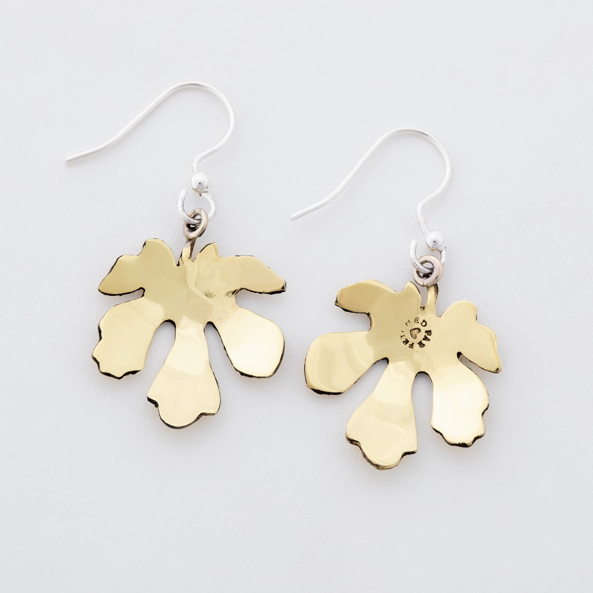 Falling Leaves Mixed Metal Earrings