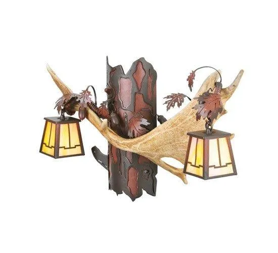 Fallow Antler Wall Sconce