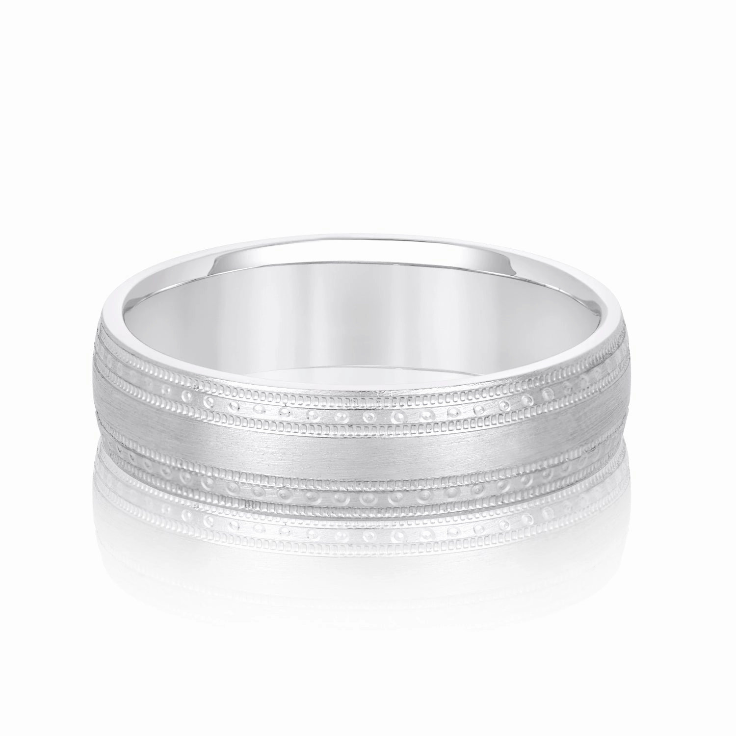 Fancy Detailed Men's Wedding Band