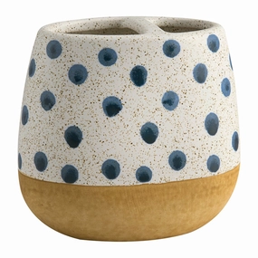 Farmhouse Dot Toothbrush Holder - Multi - Toothbrush Holder Toothbrush Holder,Bathroom Organizer
