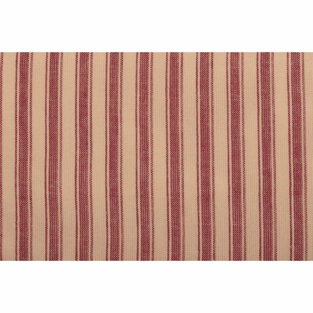 Farmstead Red Ticking Stripe Shower Curtain