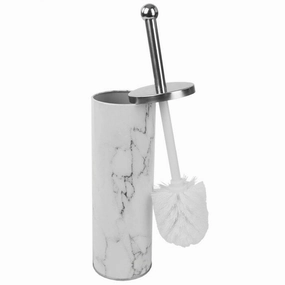 Faux Marble Toilet Brush Set, White Toilet Brush,Bathroom Cleaner