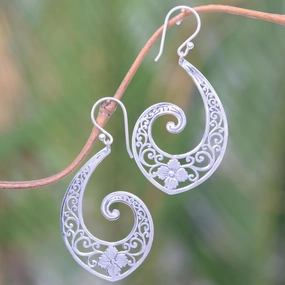 Fern Beauty Silver Dangle Earrings