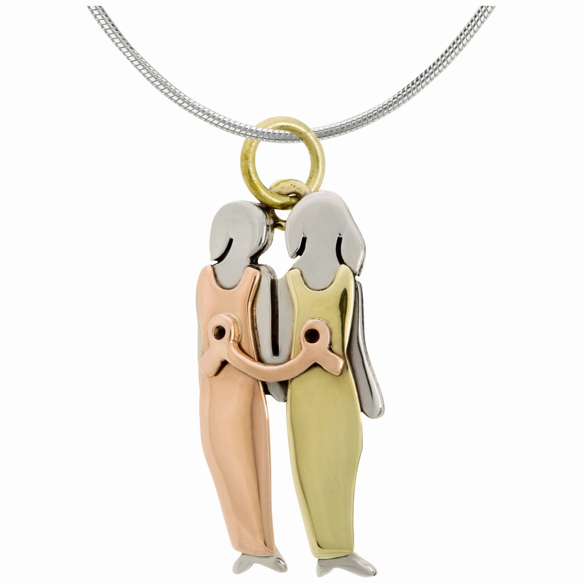 Fighting Together Breast Cancer Necklace