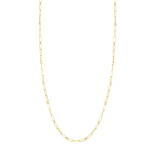Fine Link Paperclip Chain (22 inches)