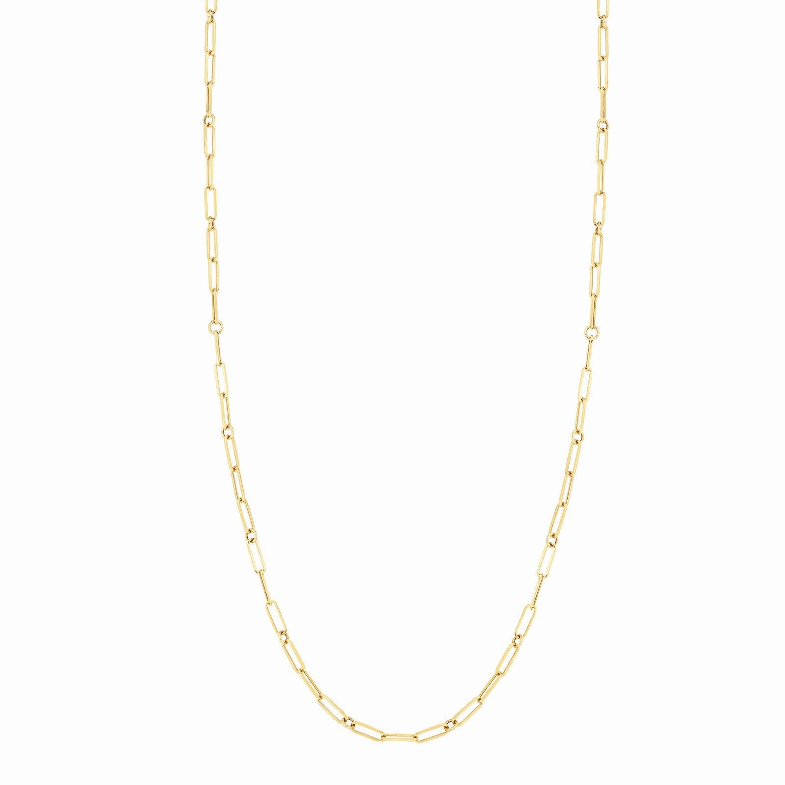 Fine Link Paperclip Chain (22 inches)