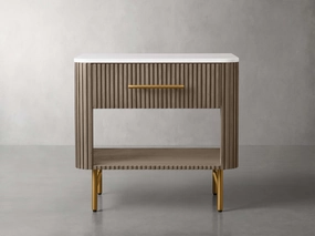Finnley Open Nightstand Nightstands,modern bedside table