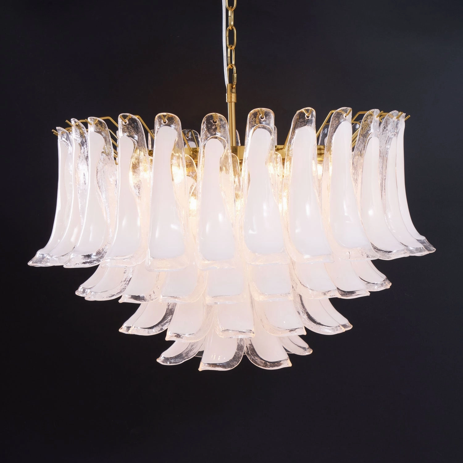 Fiora Pink Glass Chandelier
