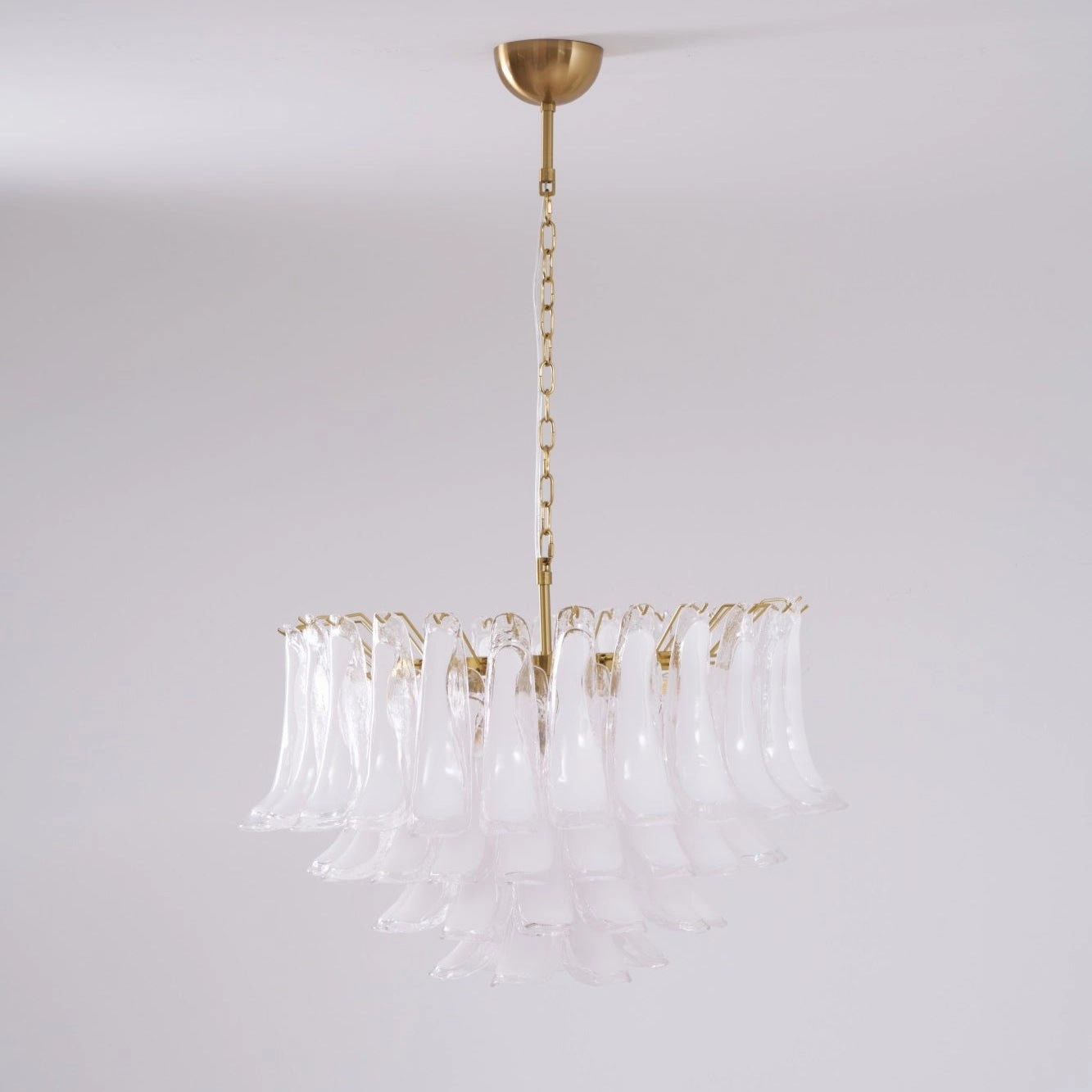 Fiora Pink Glass Chandelier