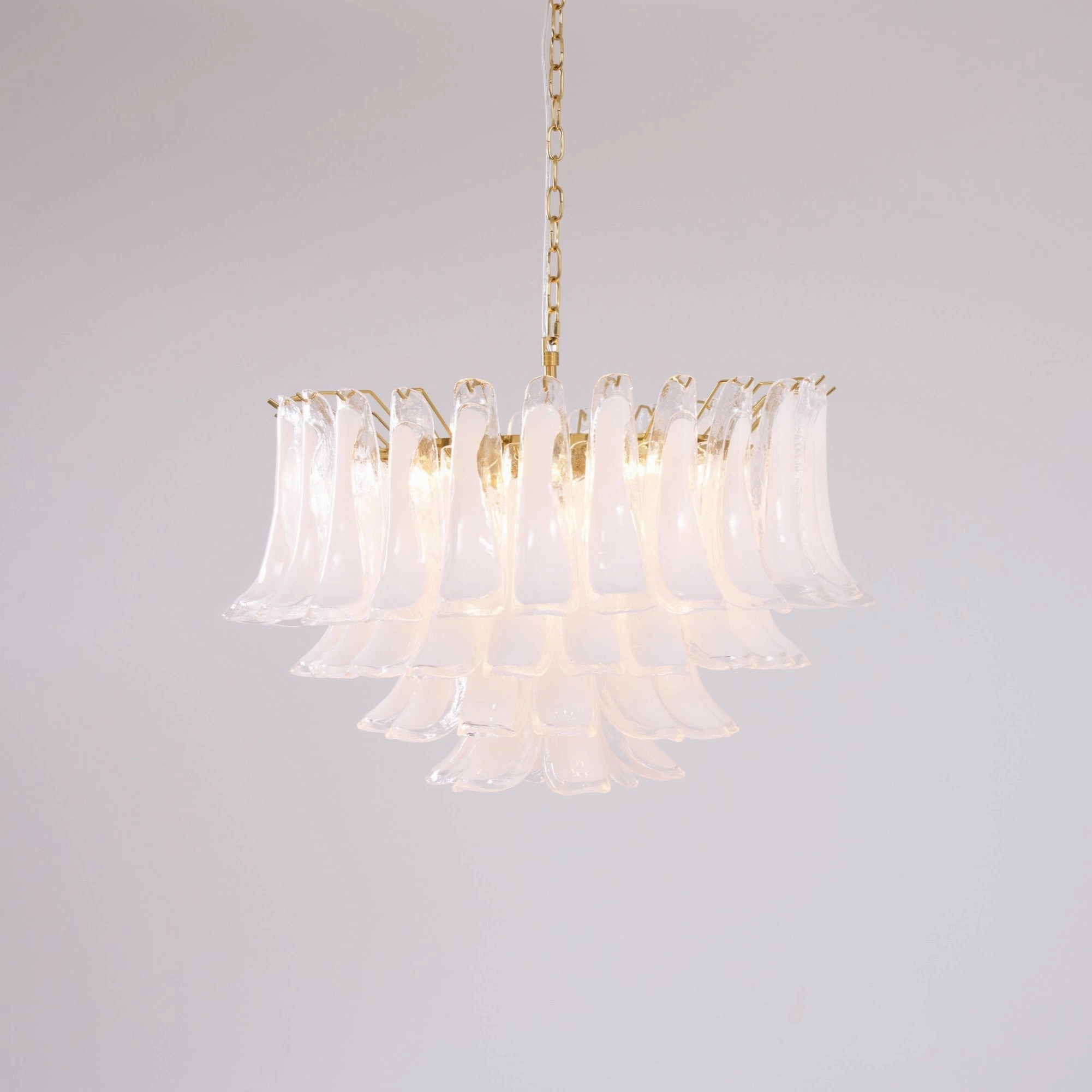 Fiora Pink Glass Chandelier