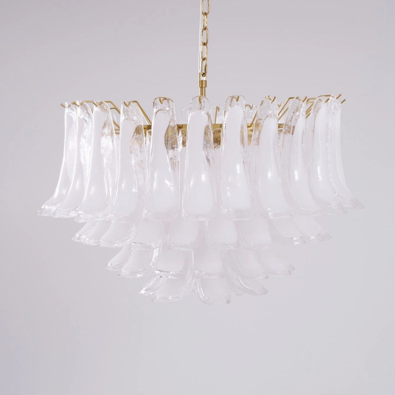 Fiora Pink Glass Chandelier
