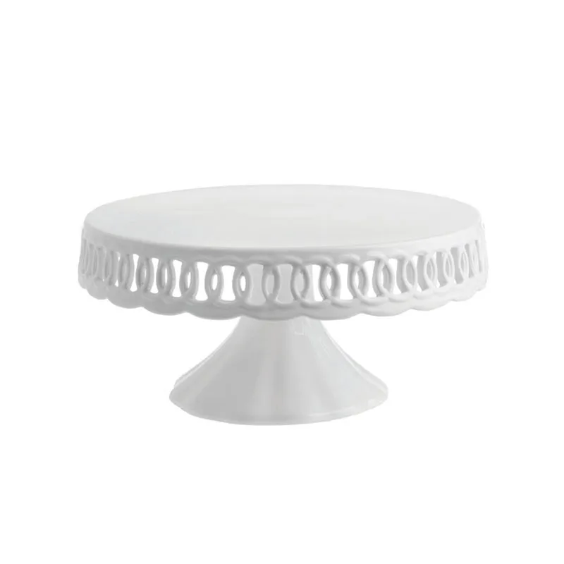 Firenze Cake Stand, D27cm, White napkin rings, dining placemats
