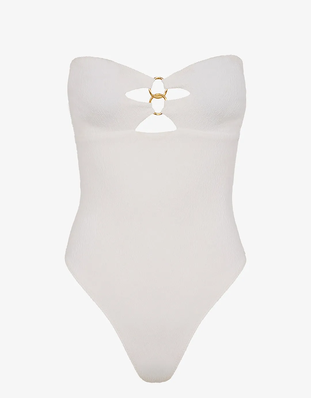 Firenze Jolie Bandeau Swimsuit - White