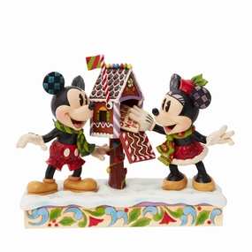 First Edition Jim Shore Disney Mickey and Minnie Letters For Santa Figurine Numbered and Signed Decorative Mirror,Home Decor Mirror