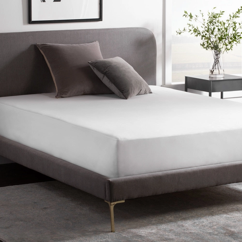 Fitted Jersey Mattress Protector with Noiseless Waterproof Barrier by Weekender