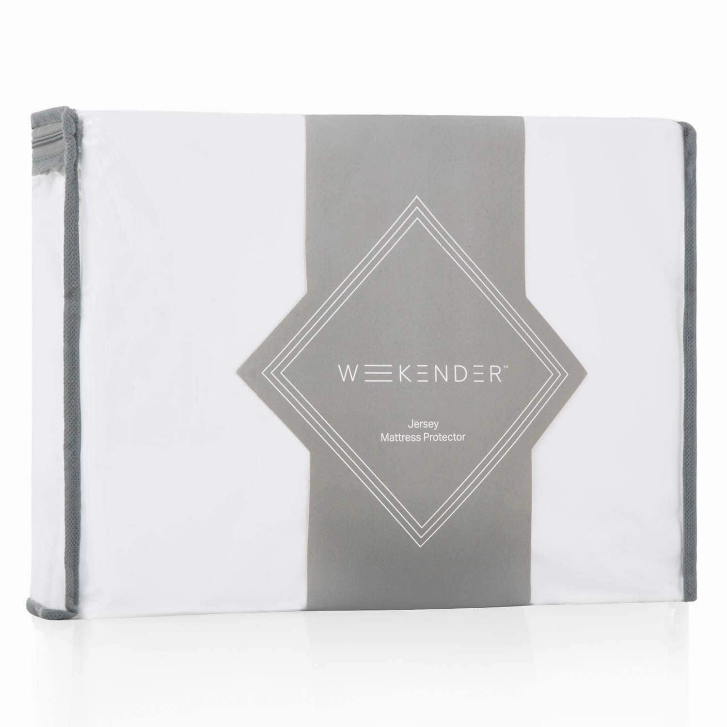 Fitted Jersey Mattress Protector with Noiseless Waterproof Barrier by Weekender