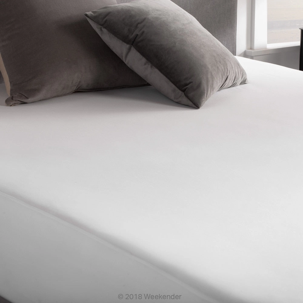 Fitted Jersey Mattress Protector with Noiseless Waterproof Barrier by Weekender