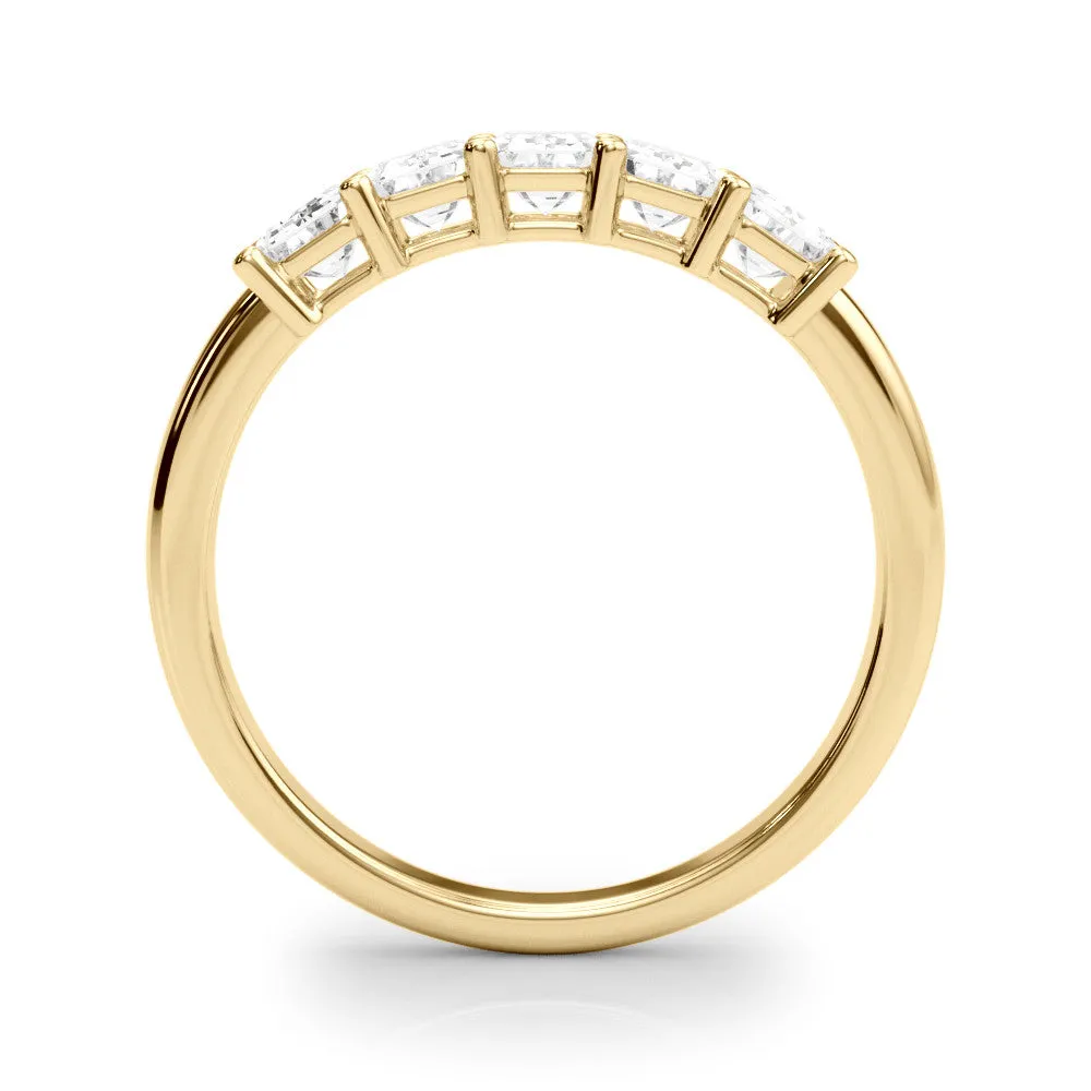 Five Stone 2.0 ct. Emerald Diamond Wedding Ring