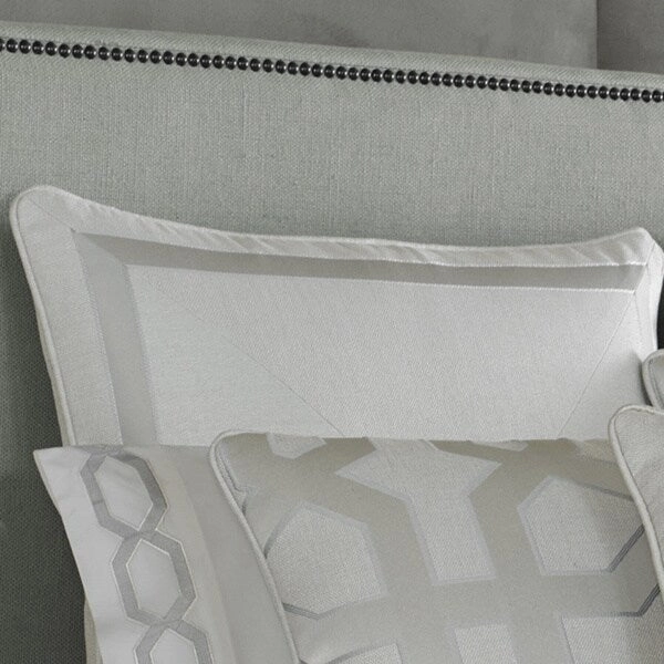 Five Queens Court Kennedy Woven Mitered Geometric Euro Sham - 25x25 pillowcases,cotton pillow covers,bed linen