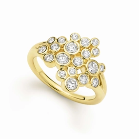 Fizz 18K Diamond Cluster Ring