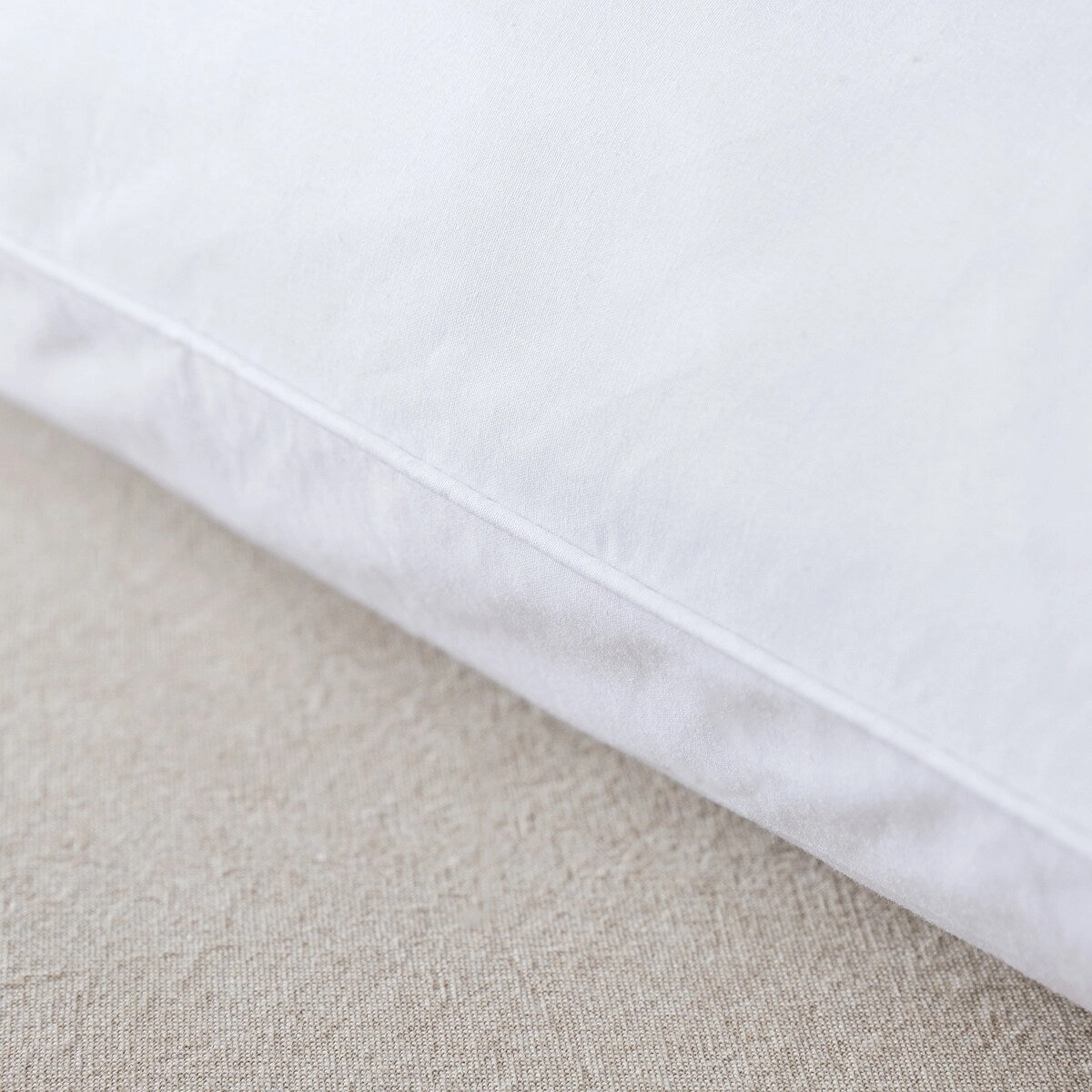 Fleece & Feather Wool Surround with Feather Core Pillow - White