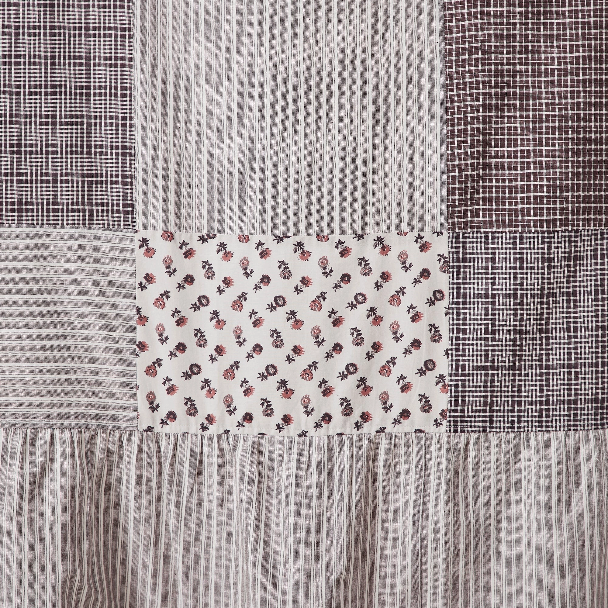 Fleurette Patchwork Shower Curtain