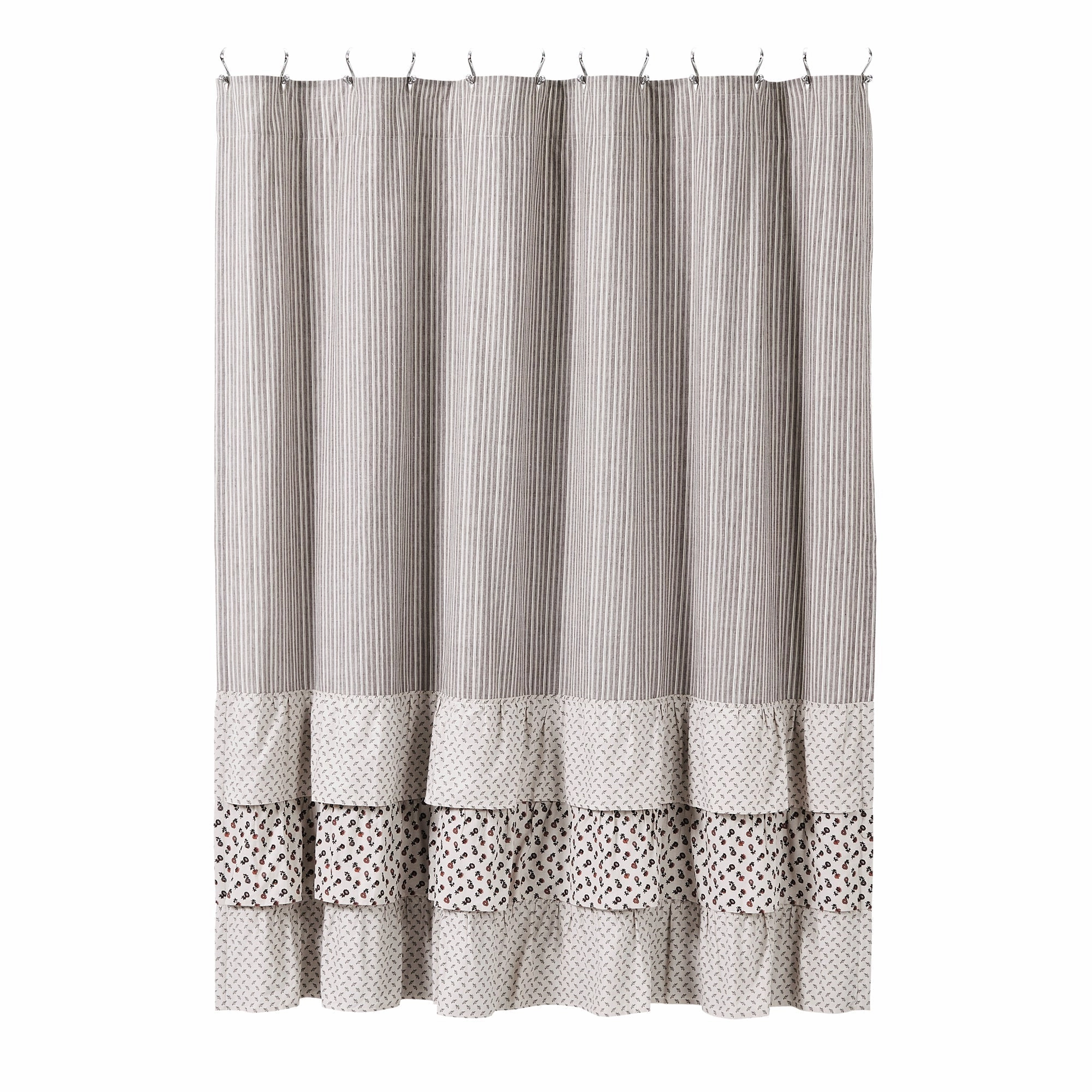 Fleurette Ruffled Shower Curtain