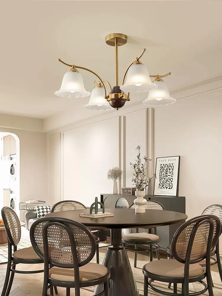 Flora Brass Chandelier