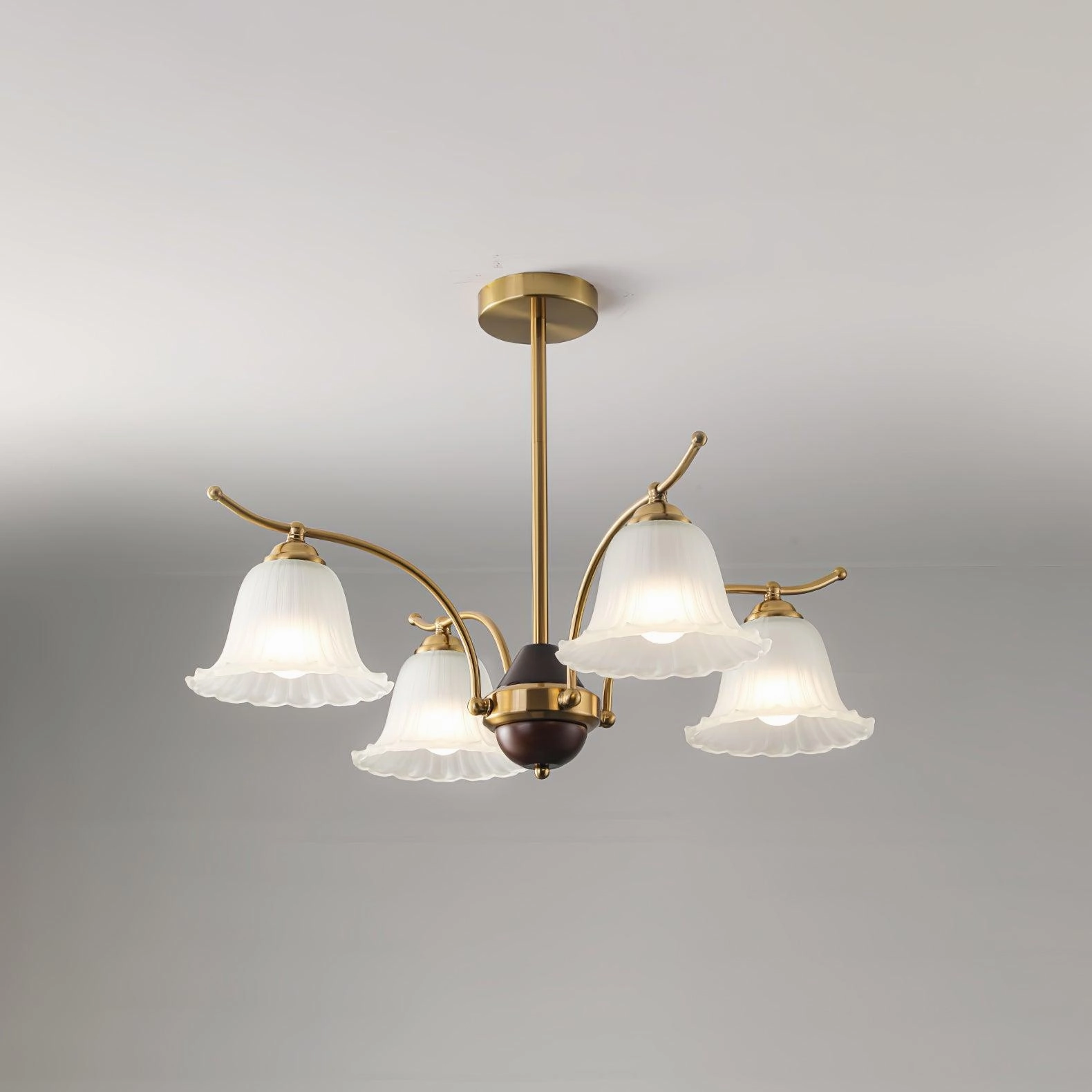 Flora Brass Chandelier
