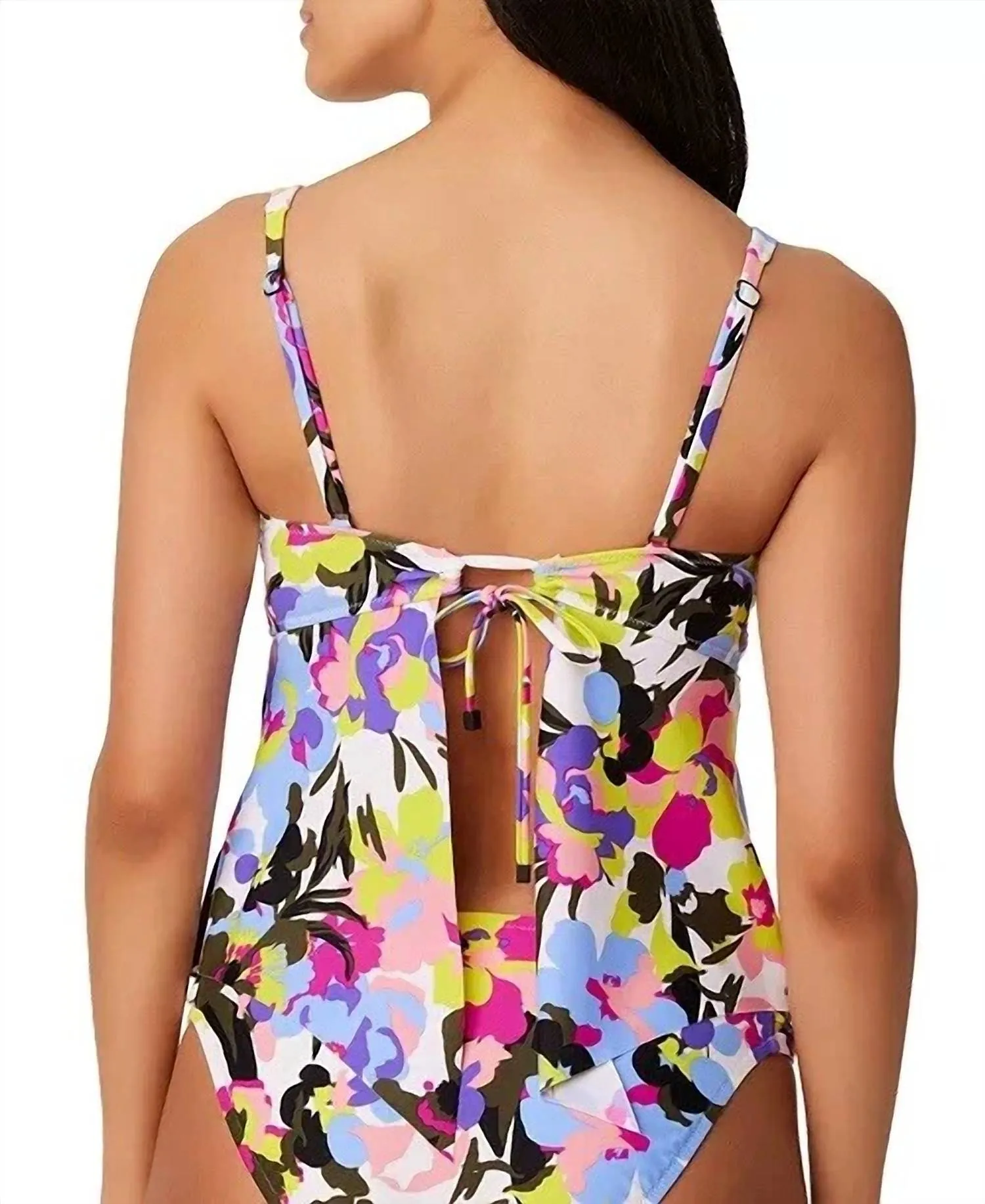 Floral Paradise Tankini Top In Multi
