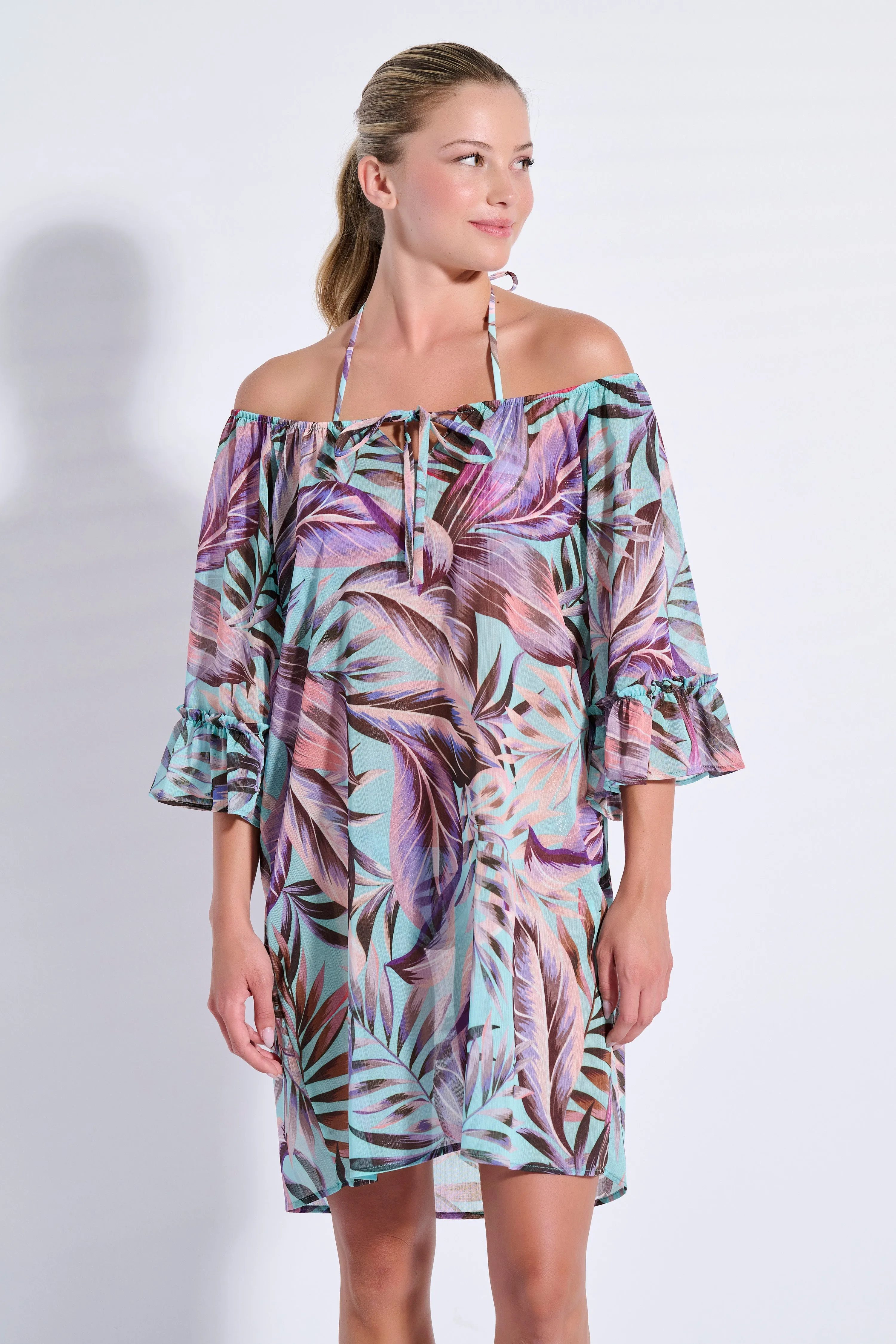 Floral Ruffle Kaftan (8071)