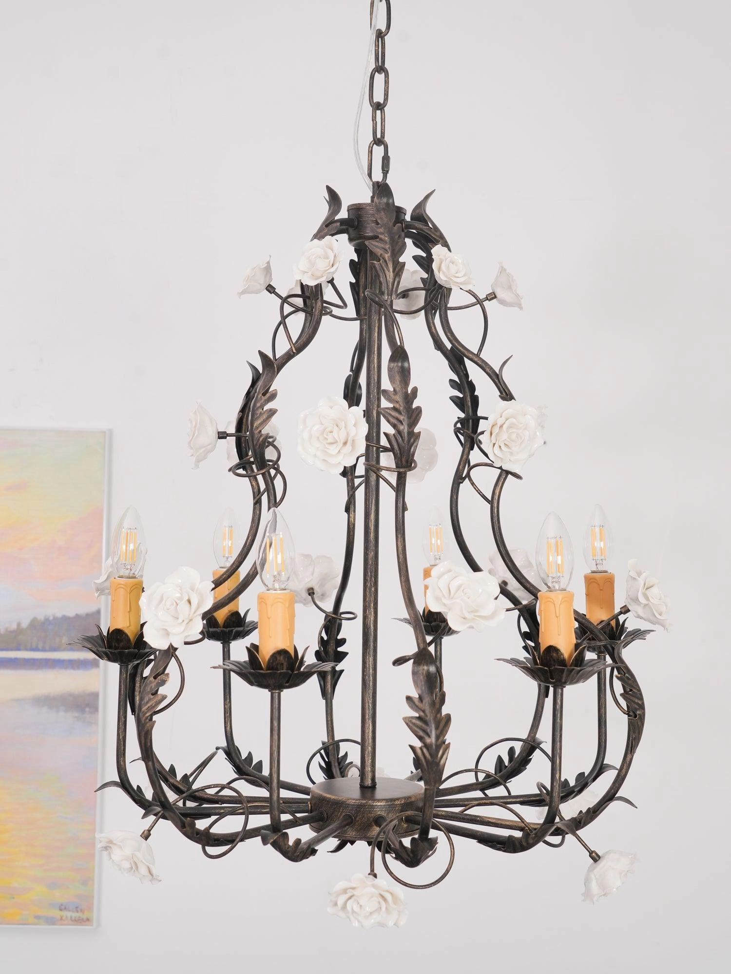 Florentine Rose Garden Chandelier