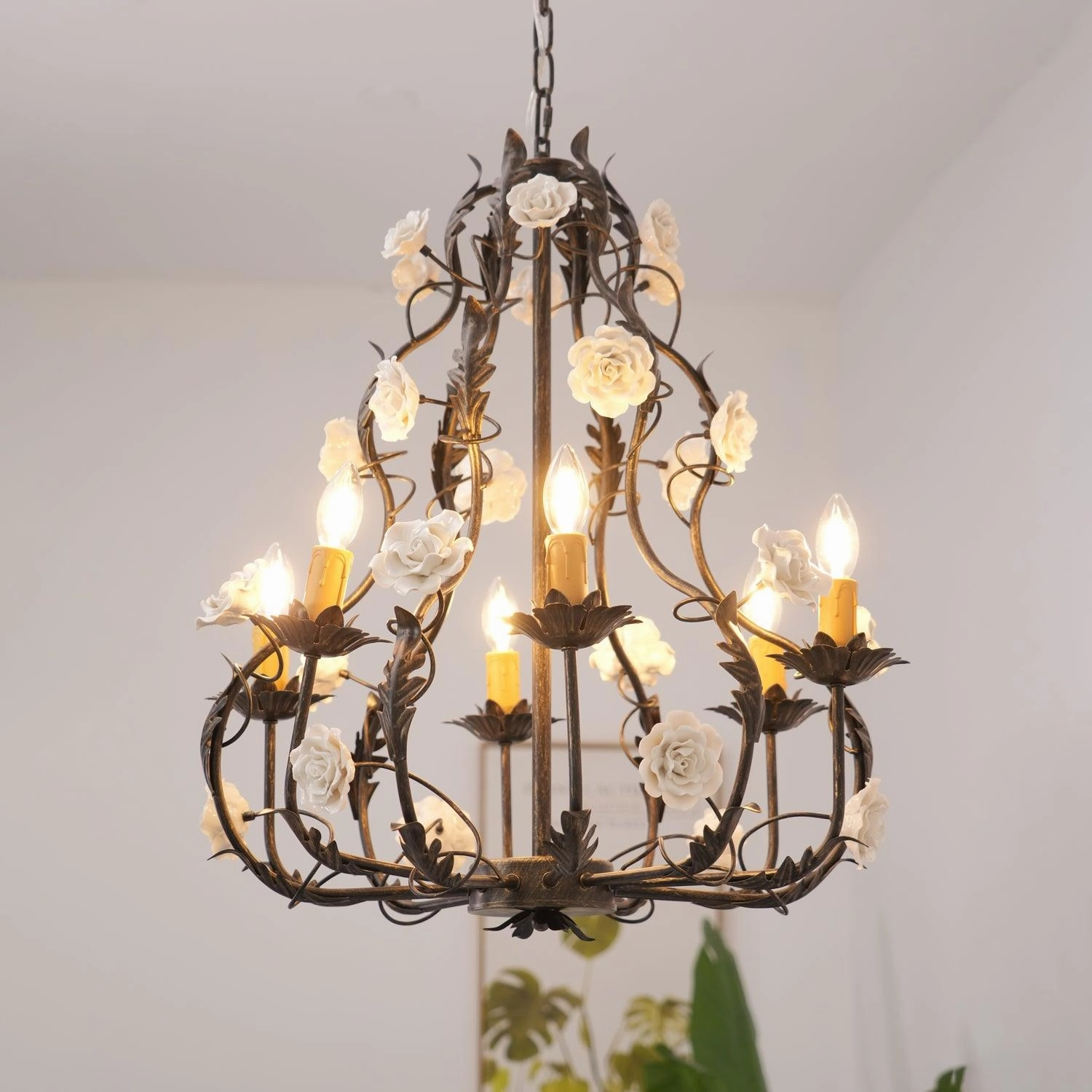 Florentine Rose Garden Chandelier