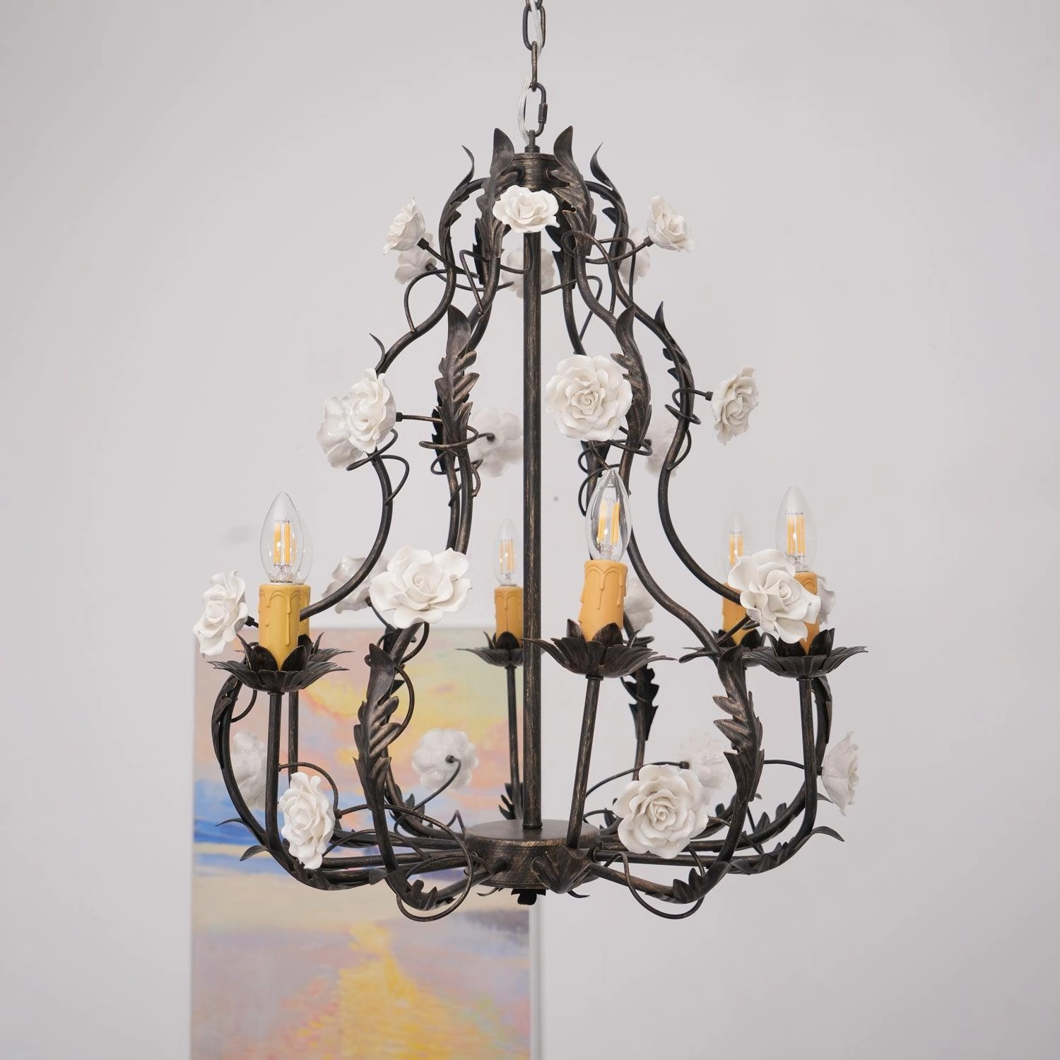Florentine Rose Garden Chandelier