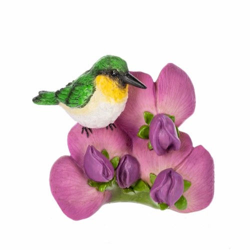 Flower of the Month April Sweet Pea Figurine 5.25" Decorative Mirror,Home Decor Mirror