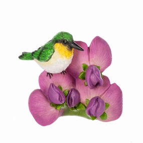 Flower of the Month April Sweet Pea Figurine 5.25" Decorative Mirror,Home Decor Mirror