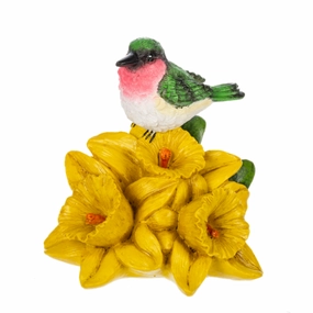 Flower of the Month March Daffodil Figurine 5.25" Decorative Mirror,Home Decor Mirror