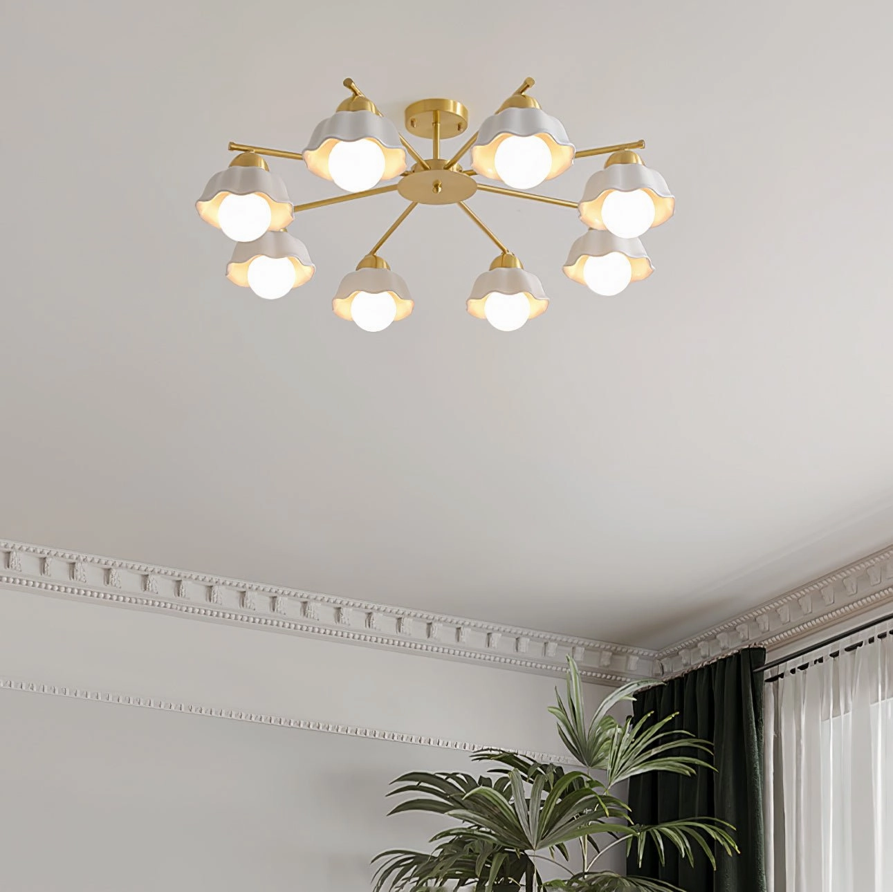 Flower Shade Chandelier
