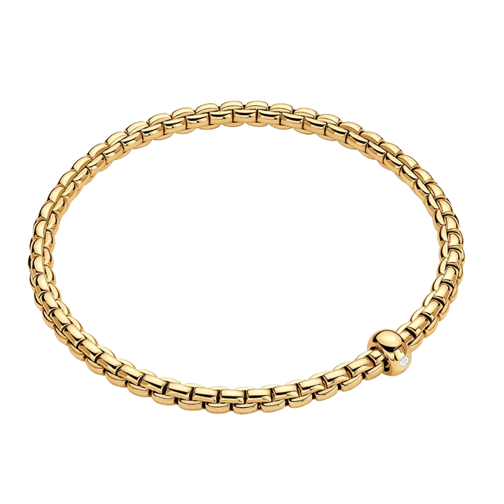 FOPE Eka Flex'it Bracelet with a Single Diamond