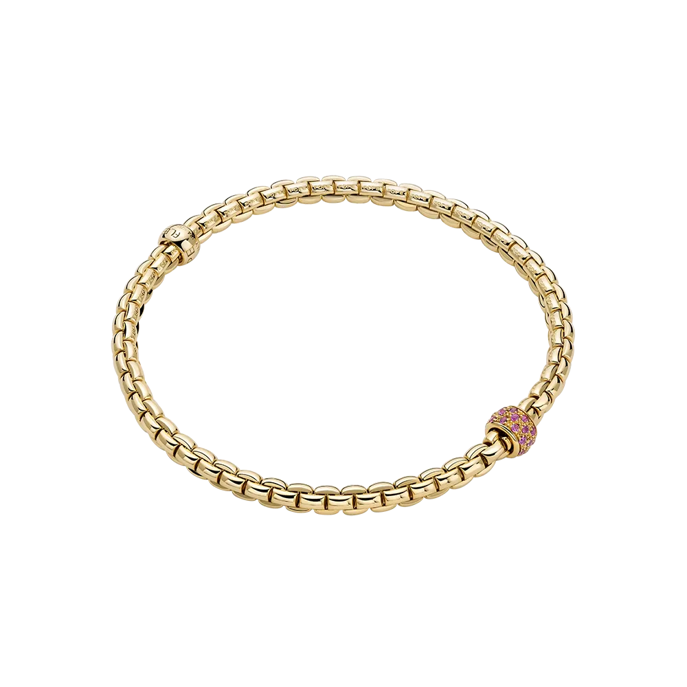 FOPE Eka Flex'it Bracelet with Pink Sapphire Pav