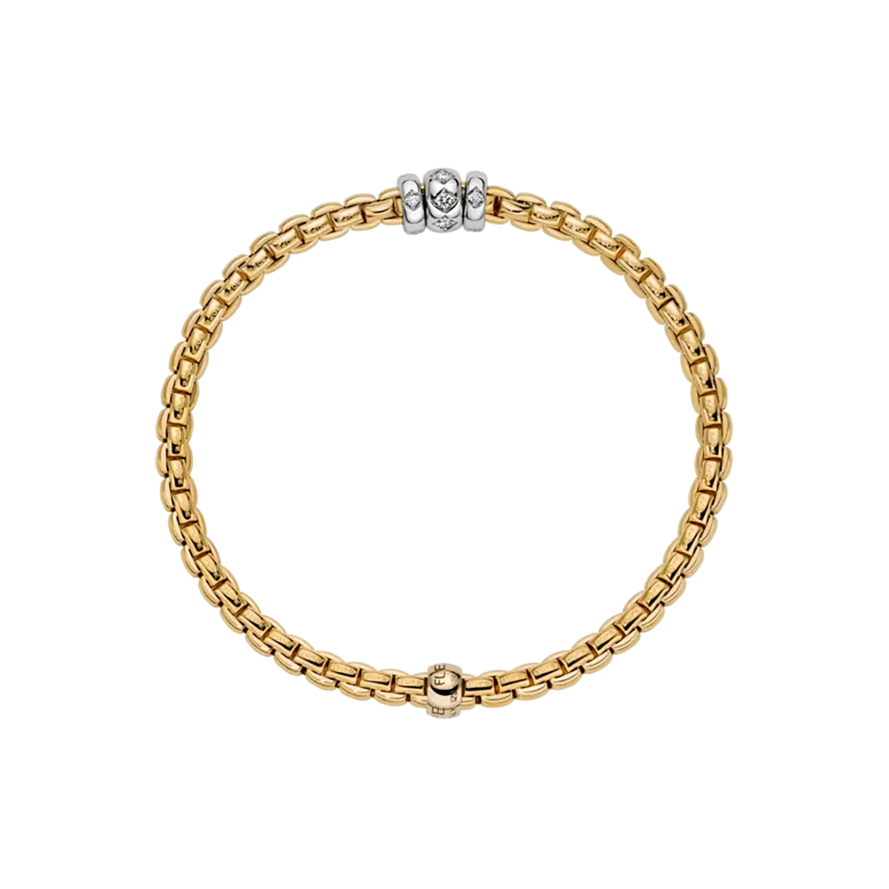 FOPE Flex'It Bracelet with Rhombus-Set Diamonds