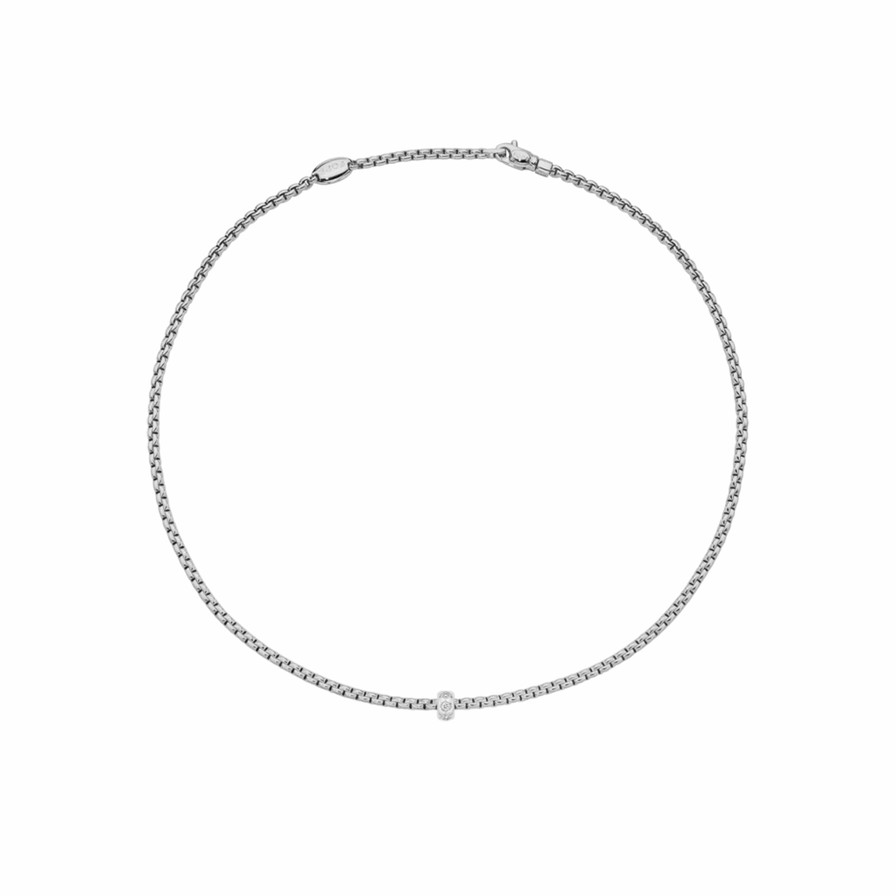 FOPE Eka Necklace with Rhombus-Set Diamonds