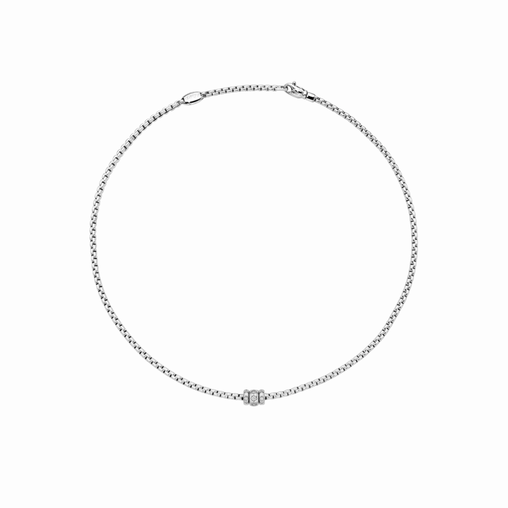 FOPE Eka Necklace with Rhombus-Set Diamonds