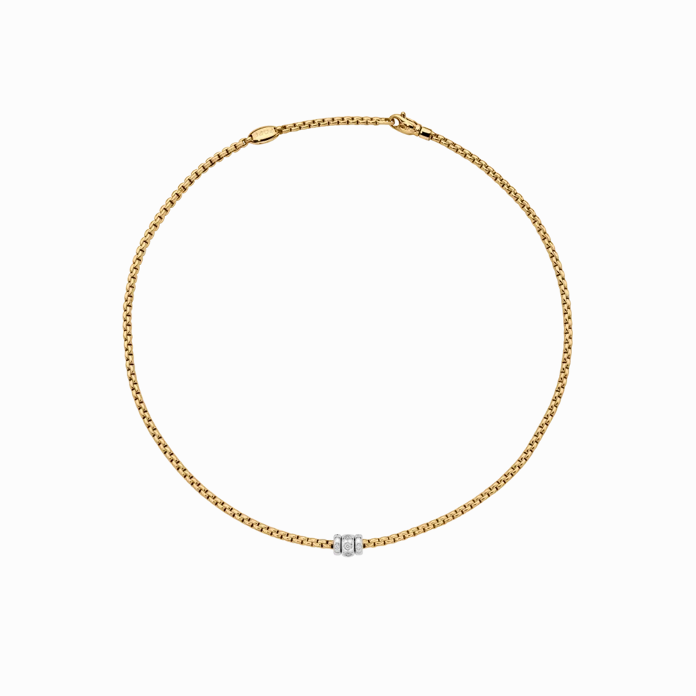 FOPE Eka Necklace with Rhombus-Set Diamonds