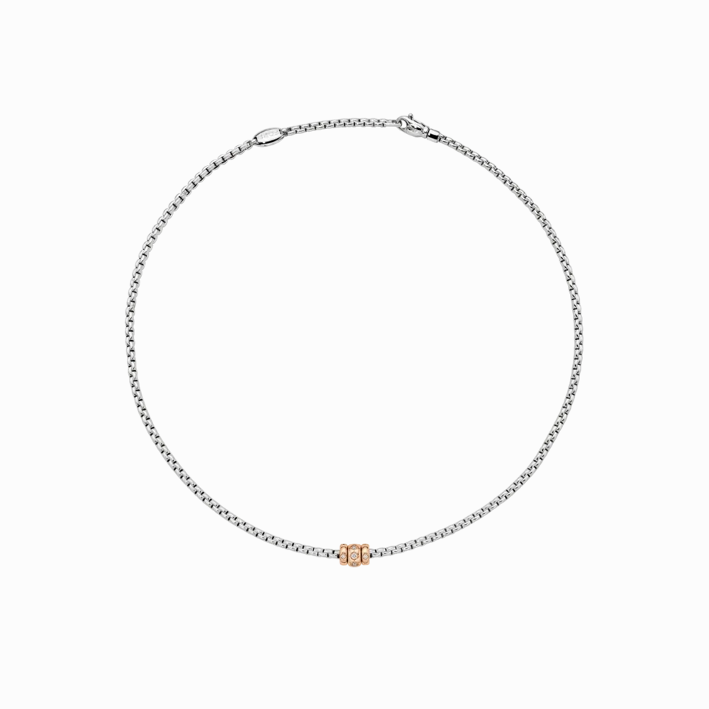 FOPE Eka Necklace with Rhombus-Set Diamonds