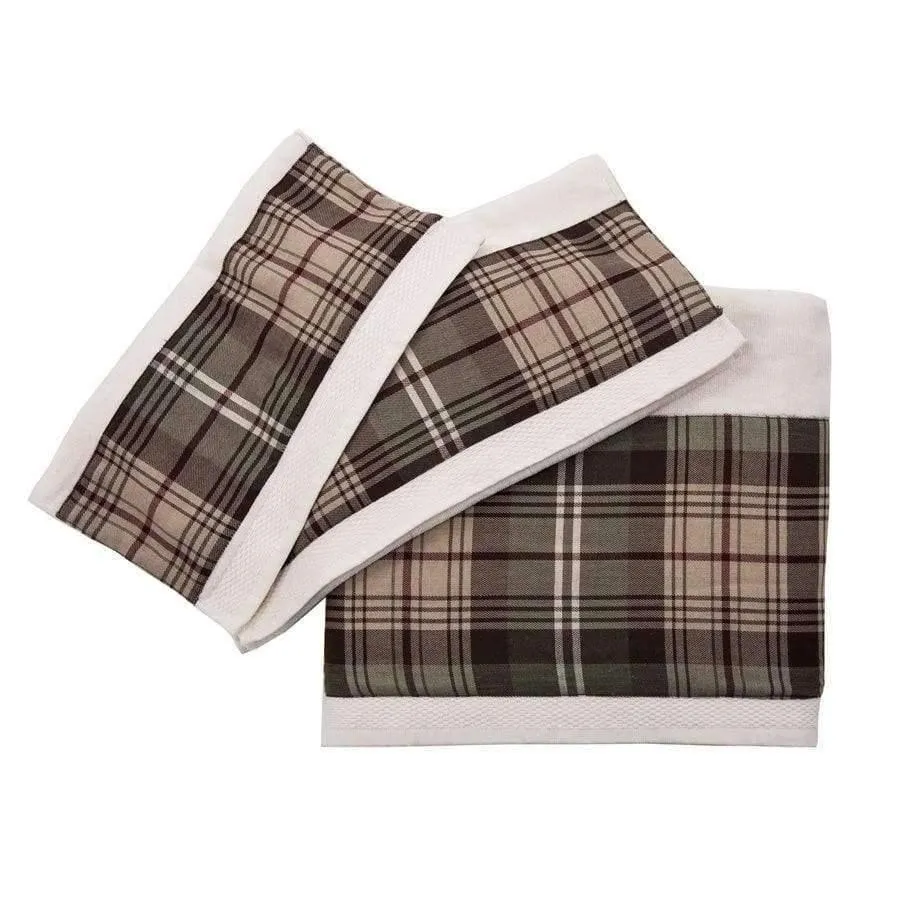 Forest Plaid Bathroom Towel Sets