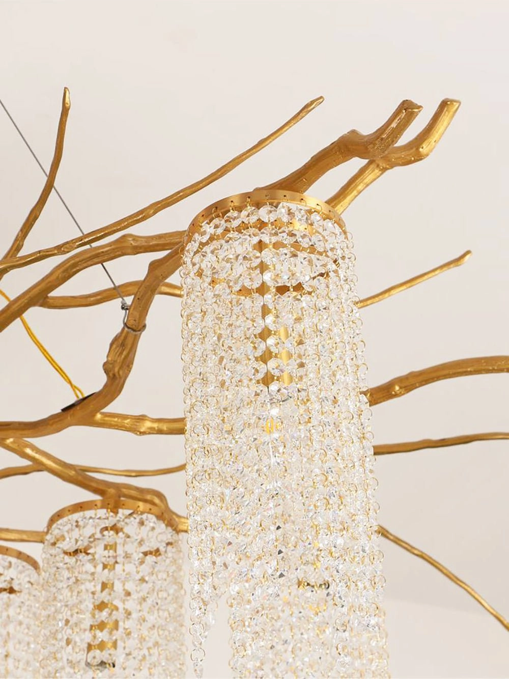 Forest Dawn Brass Chandelier